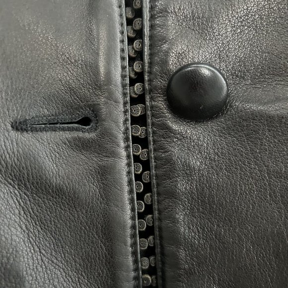 Leather Women's Jacket /Brown Y2K/ Unique Detailing Danier Leather - Picture 7 of 16